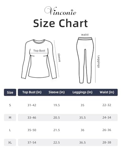 Vinconie Thermal Underwear Womens Bottom Thermal Underwear Set Ladies, 1 Pack Black, XS-S (6 8 10) — view 5
