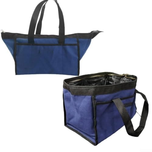 Canvas Tool Bag, Multi Pocket, Sturdy Handles, Organised Storage(black) — view 2
