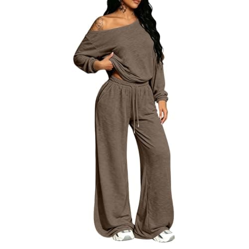 Lounge Wear Sets For Women Uk Tracksuit Womens Full Set Airport Outfits 2026 Long Sleeve Lounge Wear Casual Co Ord Sets Long Sleeve Two Piece Outfits with Pockets Women'S Clothing — view 2