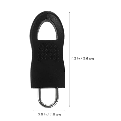 HAPINARY 12pcs Zipper Pulls Zipper Fixers Detachable Plastic Alloy Sturdy Convenient Repair Kit for Luggage Bags — view 2