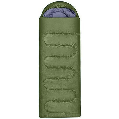 True Face Lightweight Camping Sleeping Bag Portable Rectangular Sleep Bag for Outdoor, Hiking, Travel & Backpacking Khaki