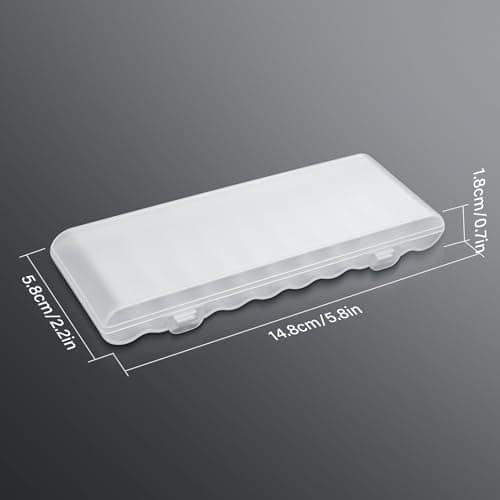 AA Battery Storage Box Space-Saving Compact Protective Stackable Portable — view 6