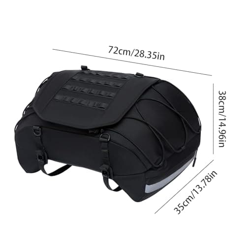 Motorcycle Rear Seat Bag Travel Luggage Saddle Bag Motorbikes — view 5