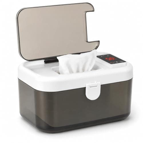Baby Wipe Warmer, Portable USB Wipes Dispenser with 5 Temperature Modes Wipe Warmer Including Night Light | Large Capacity Wet Wipe Dispenser with Fast Heating
