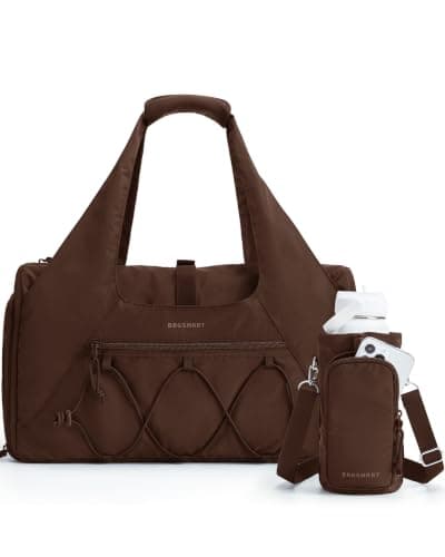 BAGSMART 25L Womens Gym Bag, Shoes Wet Compartment, Sports Duffle for Yoga