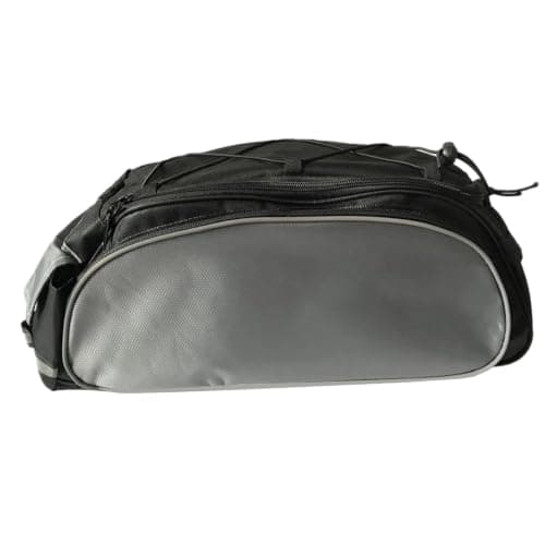 Waterproof Bike Rear Rack Bag, Trunk Pouch with Adjustable Strap