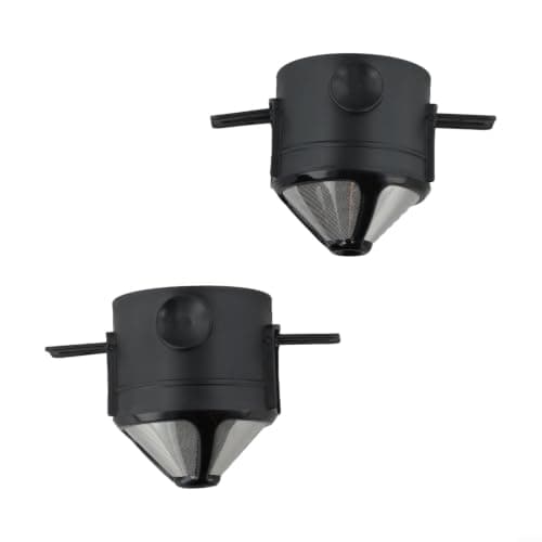 Kivivaka Portable Coffee Maker 2-Pack Foldable for Travel(Black-2PCS)