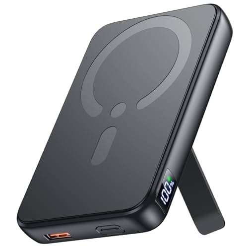 For MagSafe Power Bank, 12000mAh Portable Charger 22.5W with Stand