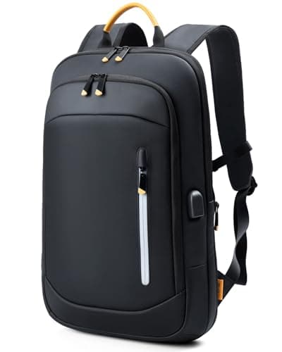 Lekespring Laptop Backpack for Men, 17.3 Inch Slim Business Travel Rucksack