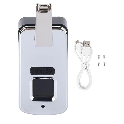 Xiuganpo Biometric Fingerprint Lock Mini Electric Lock Durable for Bags Suitcases Safes 3.7V (White) — view 6