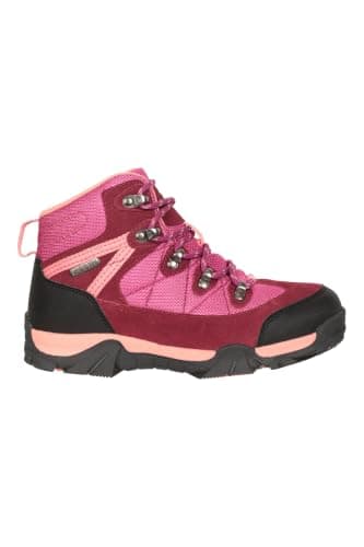 Mountain Warehouse Trail Kids Waterproof Walking Boots Berry 5 — view 3