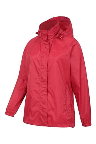 Mountain Warehouse Pakka Womens Waterproof Rain Jacket Red 12 — view 4