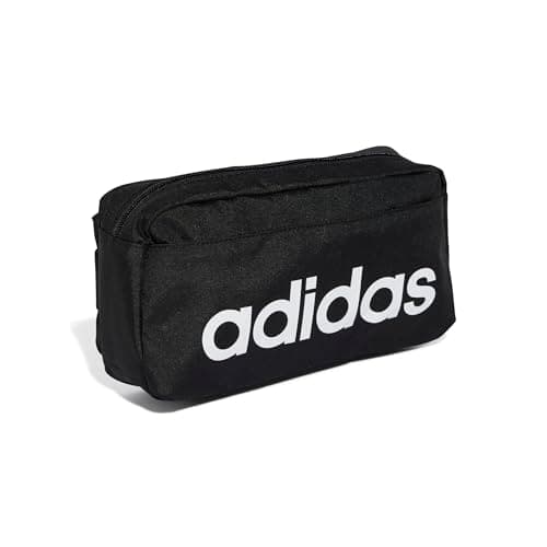 adidas Unisex Linear Bumbag Waist Pack, Black/White, One Size — view 3