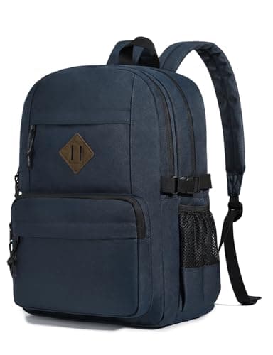 Kasgo 20L School Backpack with 2-Compartment for Teens & Adults, Navy Blue