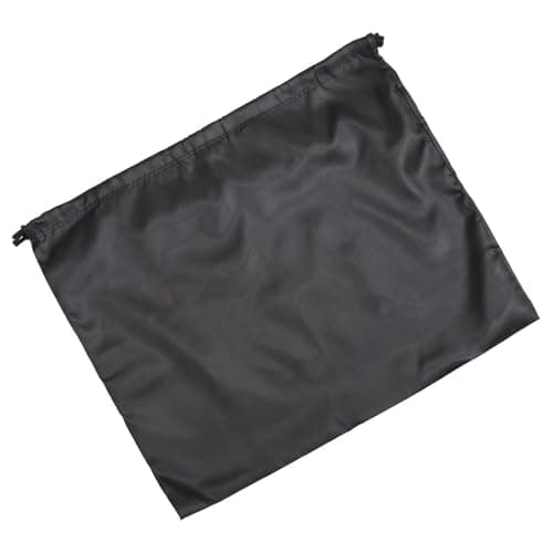 2pcs Black Silk Drawstring Storage Bags, for Clothes and Towels
