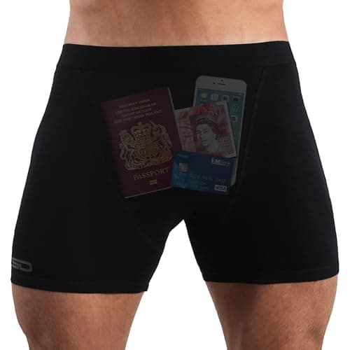 Smuggling Duds Boxer Brief Shorts - Anti Theft, Pickpocket Proof, Travel Pocket Underwear — view 2