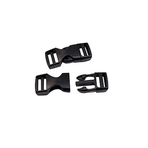 Plastic Side Release Buckles 15mm Heavy Duty Plastic dog Buckle Snaps Bike Helmet clip replacement (15mm-4sets) — view 4
