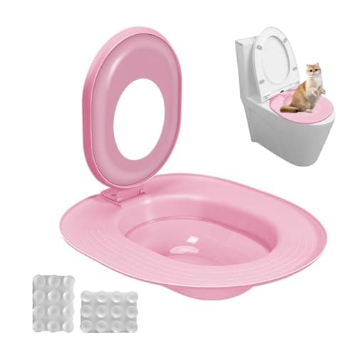 Cat Toilet Trainer Kit - Reusable Litter Box Potty, Hygiene Training Seat with Easy Setup, Toilet Training Aid for Cats, Pet Care Solution for Indoor Cats, Train Your Cat to Use Toilets Usage — view 6