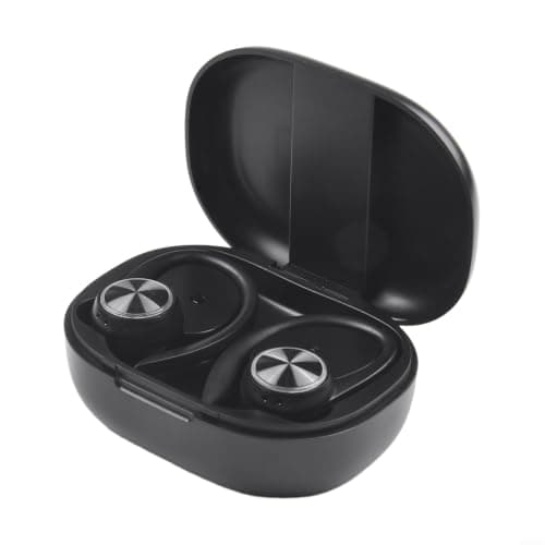 Noise Cancelling Headphones Wireless LED Display Black — view 2