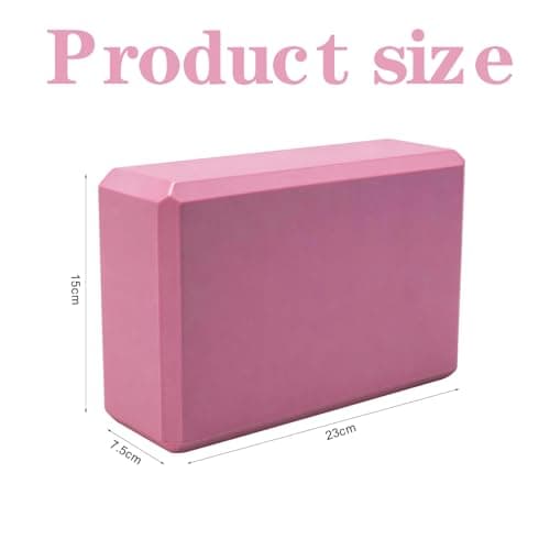 Yoga Block Yoga Blocks Set of 2 High Density EVA Pilates Block Non Slip Lightweight Pilates Blocks Foam Blocks Yoga Brick Gym Bricks for Yoga Pilates Stretching Home Workouts 23 x 15 x 7.5 cm — view 2