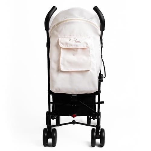 Roma Star Teddy Cream Baby Stroller - Everyday Stroller & Baby Pram with 22kg Weight Limit, Umbrella Fold Design, from Newborn, Padded Liner, 5 Lie Back Positions, Rain Cover, 5 Point Harness — view 4
