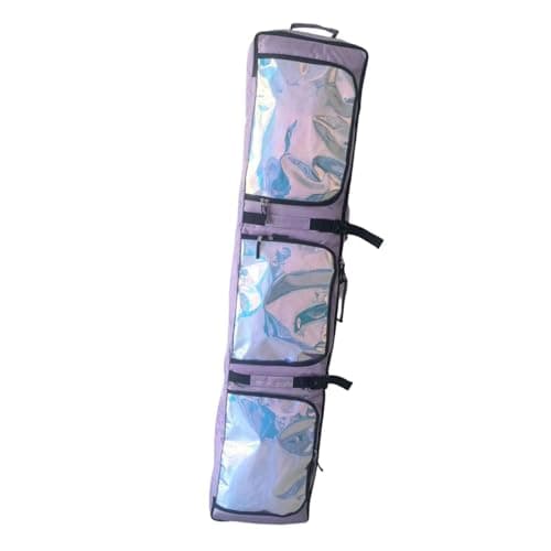 blloocod Roller Ski Bag with Wheels for Air Travel, Snowboard Bag Carrying Case for Gear and Apparel Storage and Transportation- Purple