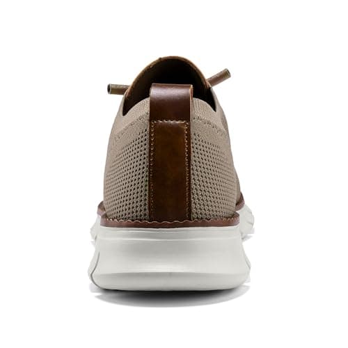 Wearbreeze Men’s Business Casual Oxford Sneakers – Lightweight Lace-Up Dress Shoes for Work, Travel & Daily Commute, Khaki, 14.5 — view 5