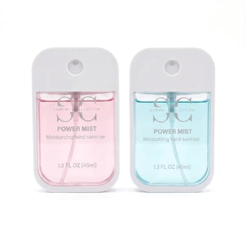 Hand Sanitizer Travel Size 2 Pack (Aloe Vera & Strawberry)), Mini Pocket Bottles for Hand Care, Quick Absorbing Scented Hand Sanitizer, Soothing Fragrance, Ideal for Travel, Office, Home & Daily Use