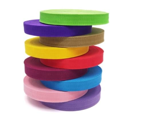 Polypropylene Webbing Straps 20mm 25mm 30mm 38mm 40mm 50mm Tape Backpack Luggage Straps Crafts Outdoor DIY Colours Lengths (20mm/1m, Orange) — view 3