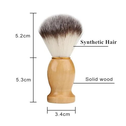 Shaving Set for Men contains Shaving Brush, Shaving Stand & Shaving Bowl for Salon, Barber, Home and Travelling- Shaving Kit Gift for Him, Husband, Boyfriend, Father (Wooden) — view 6