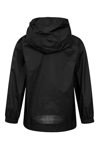Mountain Warehouse Pakka Kids Waterproof Rain Jacket Black 7-8y — view 4