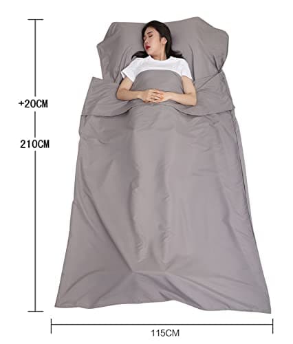 JITTY Sleeping Bag Liner 210x115cm(Silver Grey) — view 5
