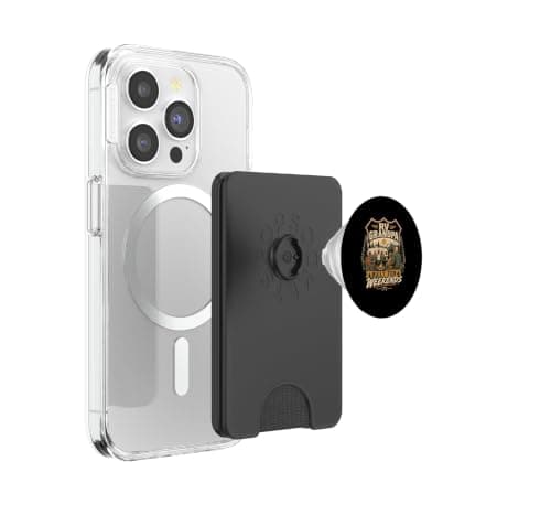 Rv Grandpa Built For Weekends Camping Travel PopSockets PopWallet for MagSafe — view 3