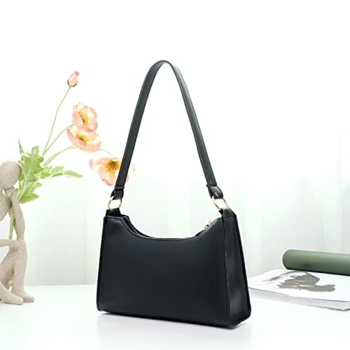 VaiKanhai Tactical Dog Harness with Pockets Women Faux Leather Plain Armpit Bag Mobile Phone Bag Shoulder Bag Bags Perfume, black, One Size — view 4