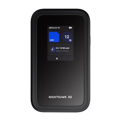 NETGEAR Nighthawk M7 5G eSIM Portable WiFi Router, WiFi 7, Up to 3.6 Gbps