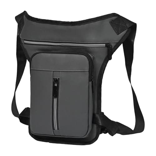 Generisch Leg Rig - Adventure Waist Satchel, Versatile Sport Hip Pack, Grey Weatherproof External Activity Pouch, Multi Compartment Travel Accessory Holder for Running, Cycling, Trekking