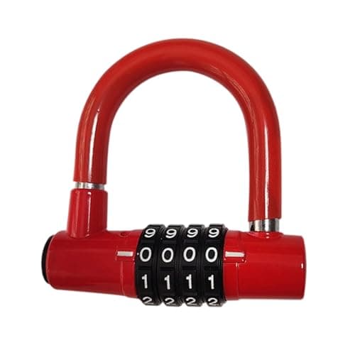 High-Security Bike Chain U-Lock, Alloy Steel Anti-Theft Combination Padlock for Travel & Camping Bike Box — view 6