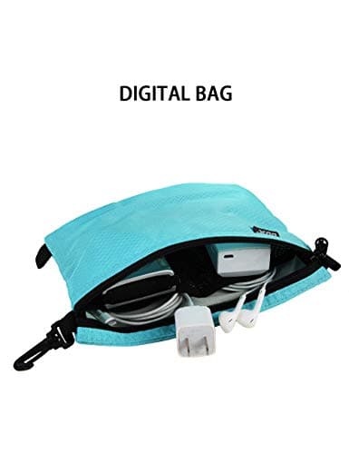 gox Small Toiletry Bag for Men Bulk Cosmetic Bag Dopp Kit Carry On Zipper Pouch Organization Nylon Small Packing Sack Waterproof, Blue, S, Toiletry Bag for Travel — view 4