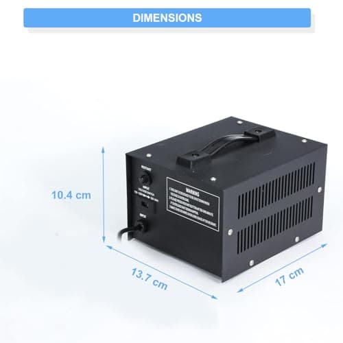 tonchean 1000W Voltage Converter Step Up & Step Down Voltage Transformer — view 3