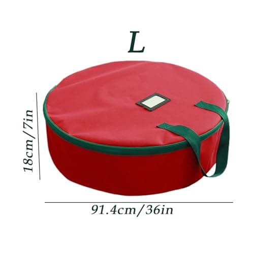 Wreath Storage Container | Dust-Proof Stackable Organizers,Christmas Wreath Storage Bag - for Christmas Moving Ornament Packing Holiday Supplies Toy Organization — view 5
