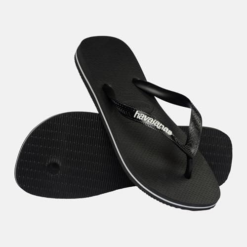Havaianas Logo Filete Men FlipFlop Black/White/Black 6.5/7 UK — view 2