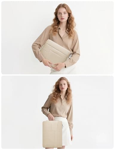 HYZUO 14-15 Inch Laptop Case Sleeve Bag for MacBook Air 15 M5, Sand — view 2