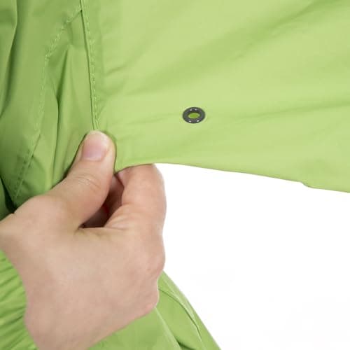 Trespass Adults Waterproof Jacket Qikpac - Lightweight Packaway Raincoat, 2 Zip Pockets, Full Body Front Zip, Adjustable Hood, Storm Flap, Ventilated Back, Foldable Packs in Pouch — view 6
