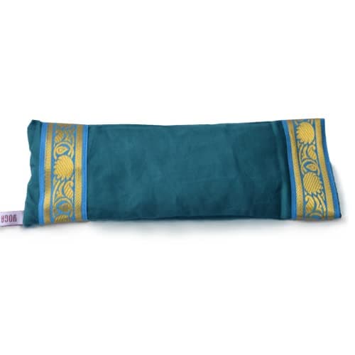 Yoga United 100% Cotton Lavender and Linseed Eye Pillow for Yoga, Relaxation, Meditation, Travel and Gift or Tired Eyes, and Headaches - Ocean Green