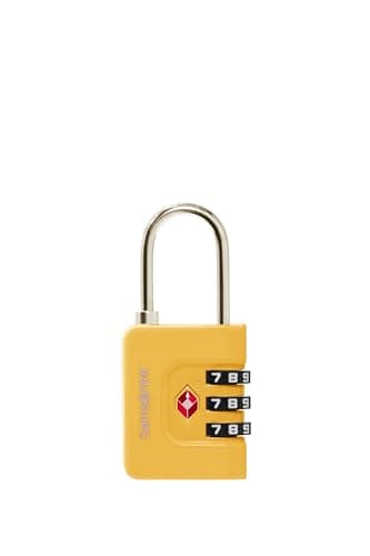 Samsonite TA Revolution – TSA Combination Lock with 3-Digit Code, Secure Luggage Lock for suitcases & Bags, Suitcase Lock, Yellow — view 2