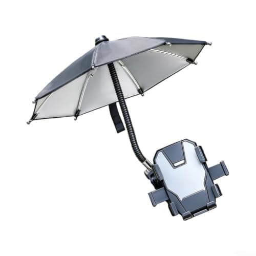 Portable Phone Sun Shade Umbrella, Clamp Shield For Outdoor Travel — view 5