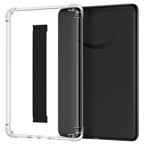 MoKo Case for 7" Kindle Paperwhite 12th Gen 2024 with Hand Strap, Black