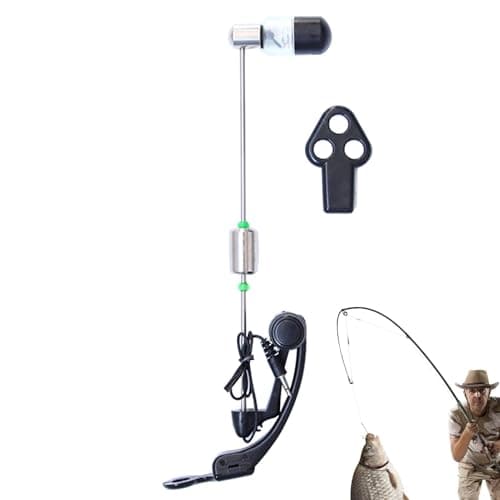 LED Night Fishing Rod Bait Alarm, Fishing Rod Bite Bait Alarm,Portable Fishing Alarm Adjustable Fishing Accessories - ABS Headlight Screw Button Bite Bait Alarm — view 6