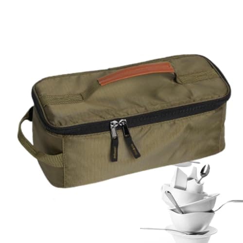 Camping Cookware Storage Bag 7.48inch Camping Utensils Storage Bag with Comfortable Handle For Picnic Barbecue Tableware Plates Pots Pans Pack Travel Carrier Crate — view 6