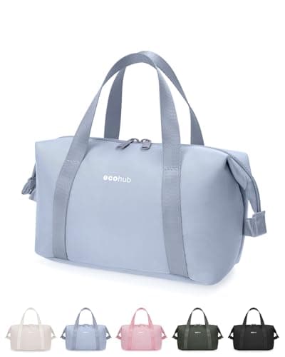 ECOHUB Travel Wash Bag for Women, Water-Resistant Toiletry Bag with Wide-Open, Lightweight Makeup Cosmetic Organizer for Travel Accessories, Recycled Saving Organizer as Gift for Women, Grey